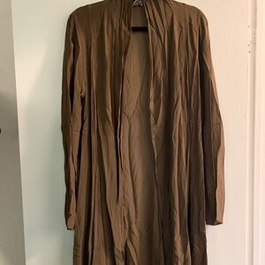 Vintage Long Sleeve Brown Cardigan